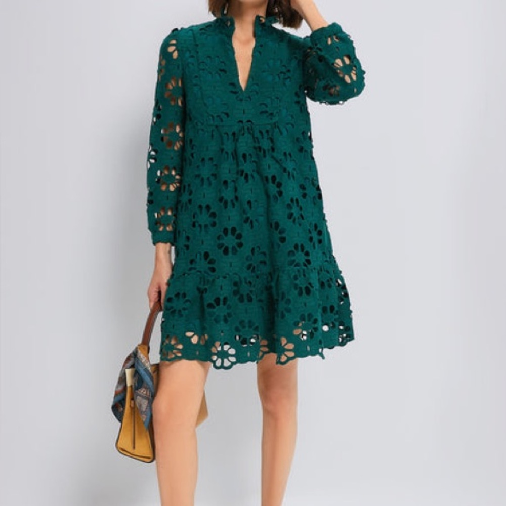 Tuckernuck Green Lace Palmerston Dress